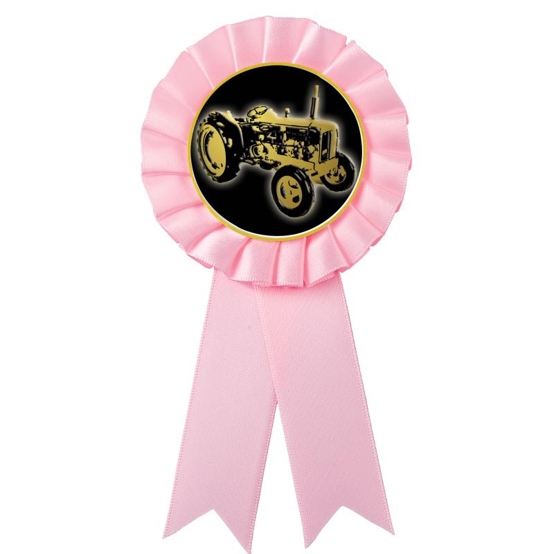 PINK MYLAR ROSETTES