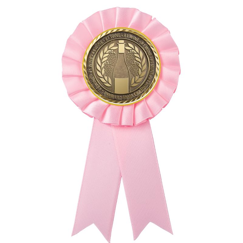 PINK MYLAR ROSETTES