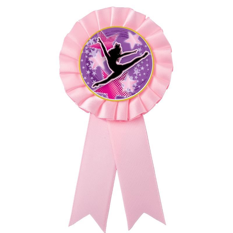 PINK MYLAR ROSETTES