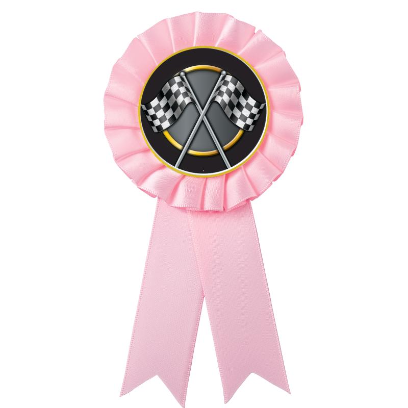 PINK MYLAR ROSETTES