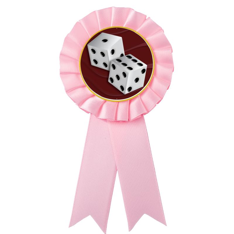 PINK MYLAR ROSETTES