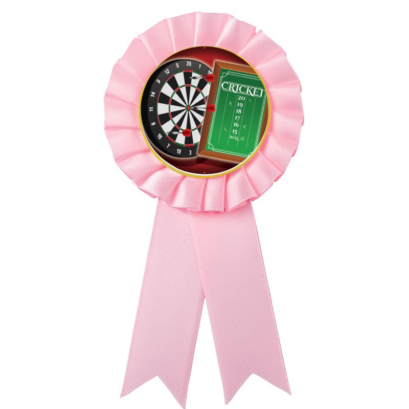 PINK MYLAR ROSETTES