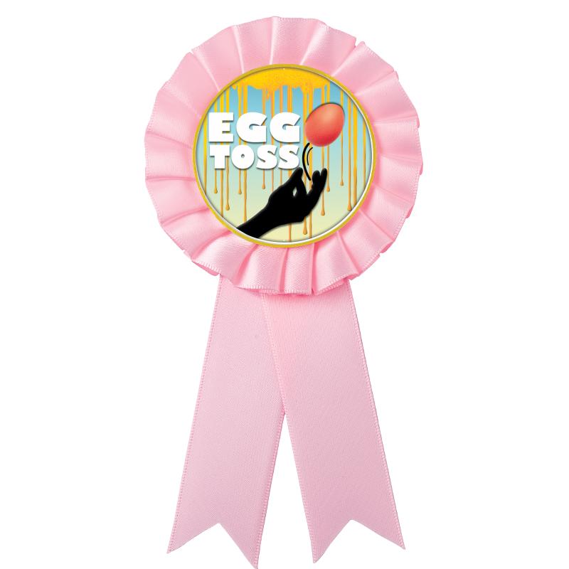 PINK MYLAR ROSETTES