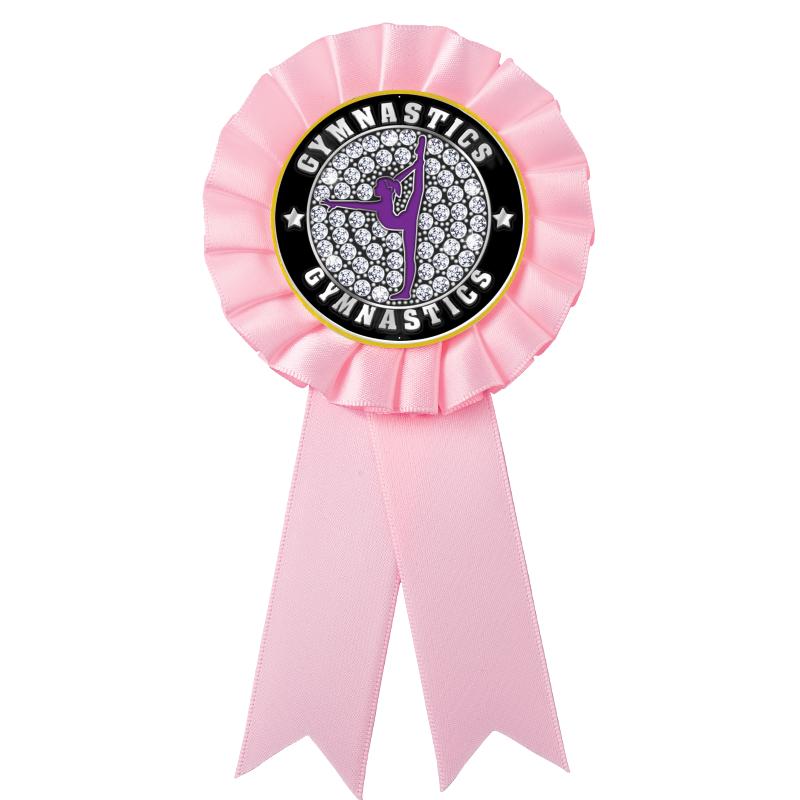 PINK MYLAR ROSETTES