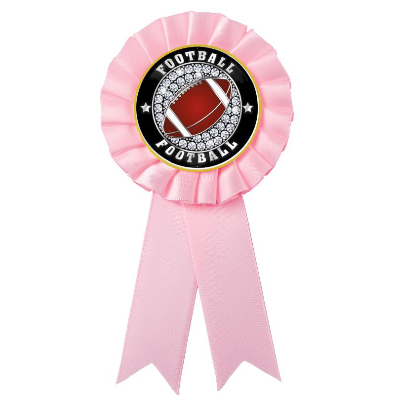 PINK MYLAR ROSETTES