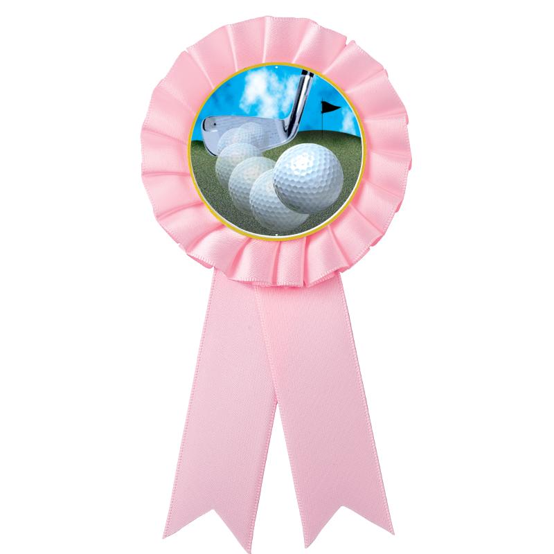 PINK MYLAR ROSETTES