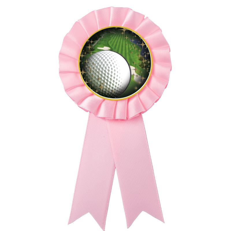 PINK MYLAR ROSETTES