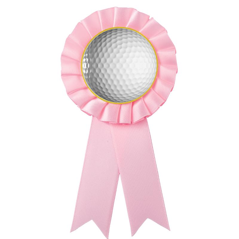 PINK MYLAR ROSETTES