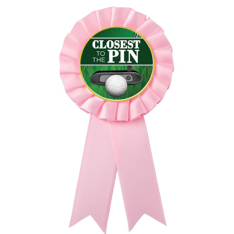 PINK MYLAR ROSETTES