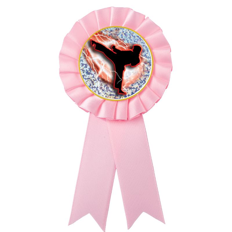 PINK MYLAR ROSETTES