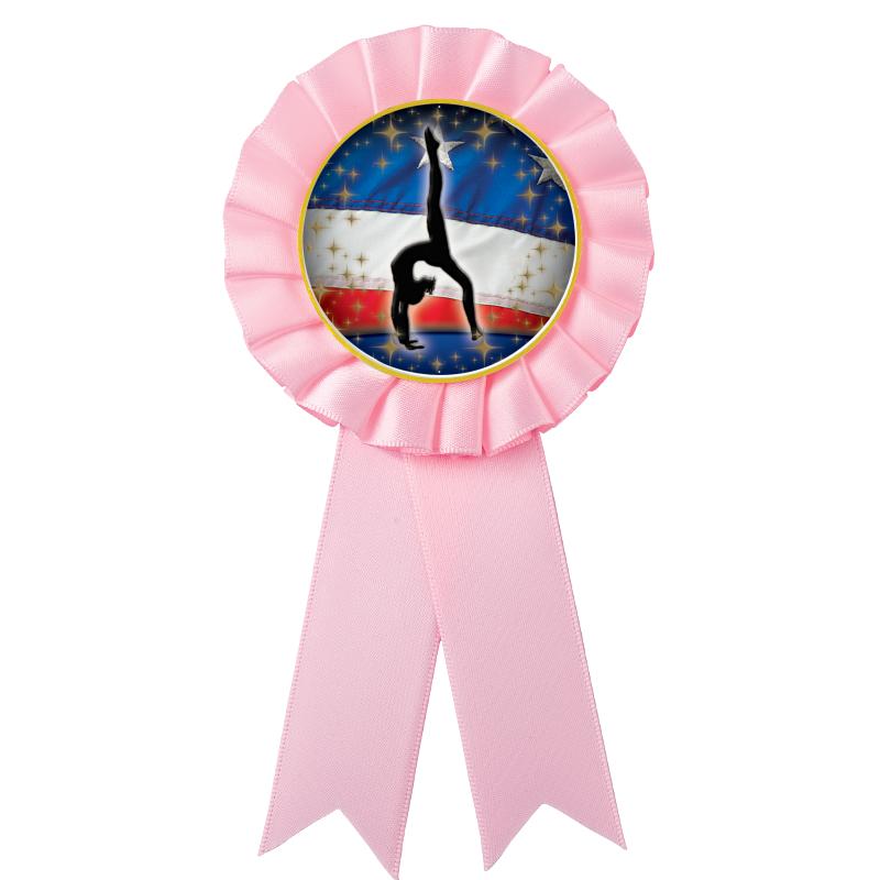 PINK MYLAR ROSETTES