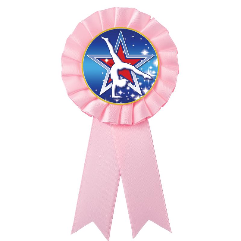 PINK MYLAR ROSETTES