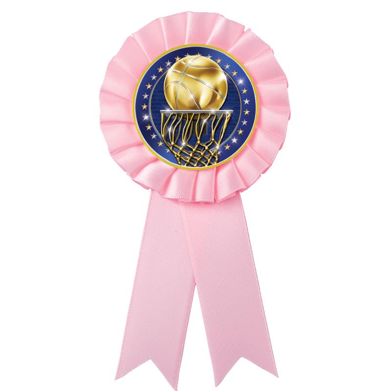 PINK MYLAR ROSETTES