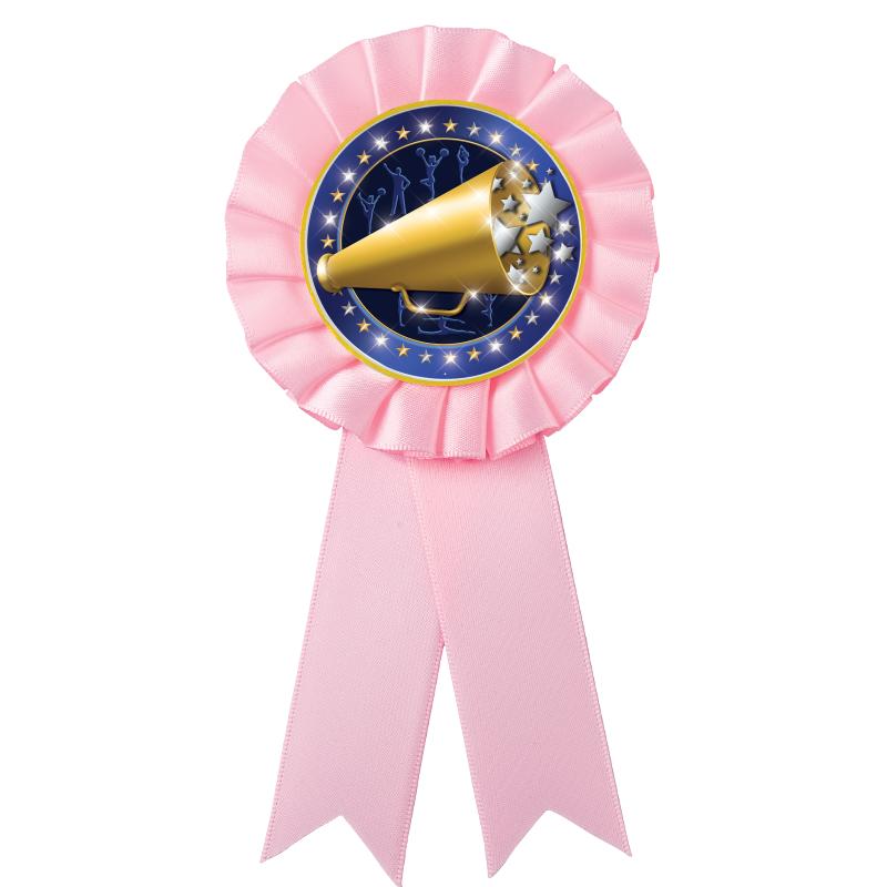 PINK MYLAR ROSETTES
