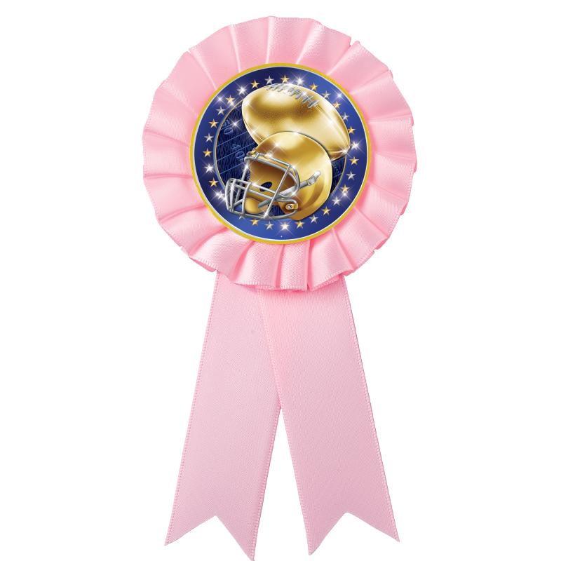 PINK MYLAR ROSETTES