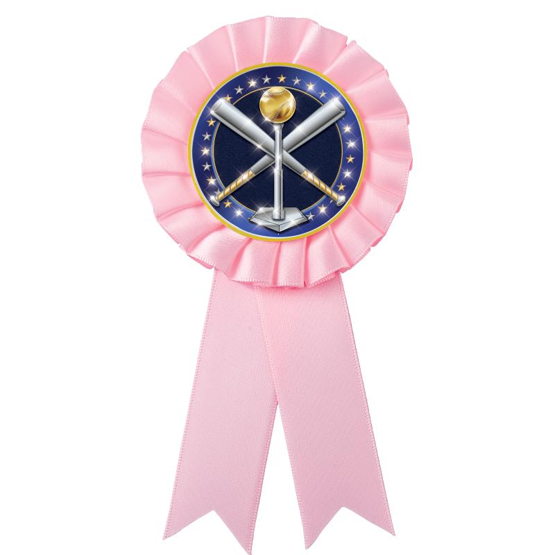 PINK MYLAR ROSETTES