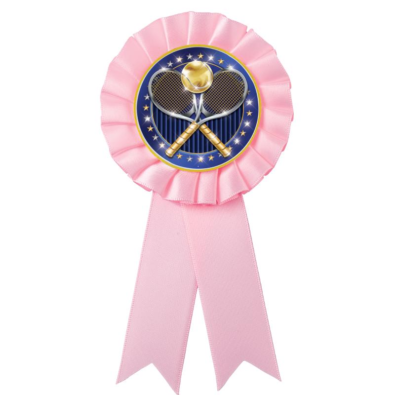 PINK MYLAR ROSETTES