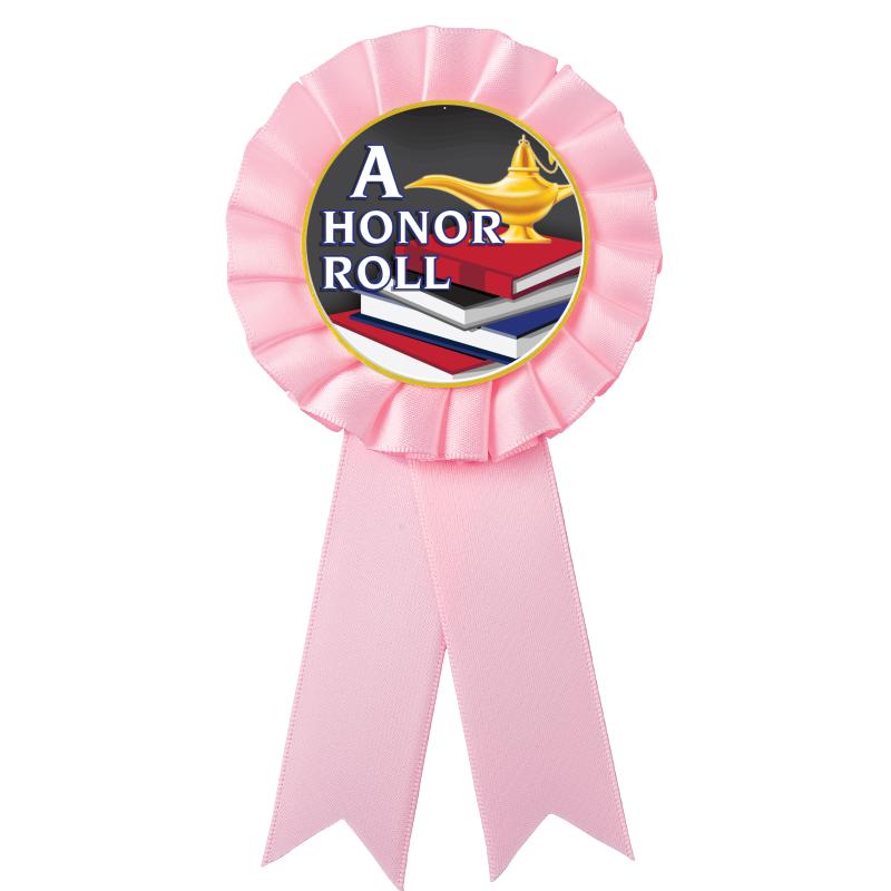 PINK MYLAR ROSETTES