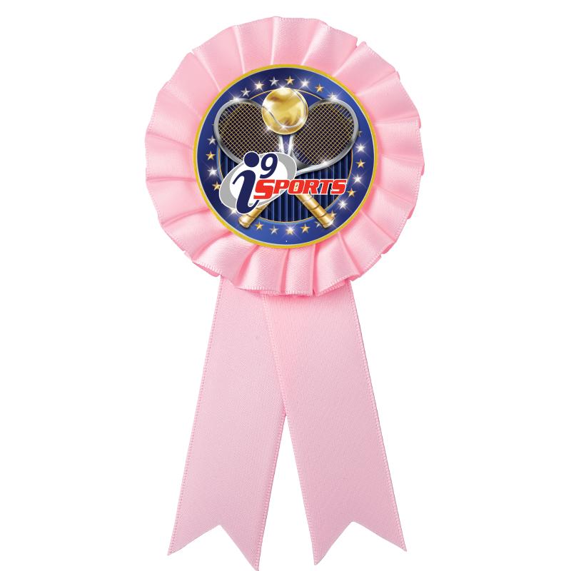 PINK MYLAR ROSETTES
