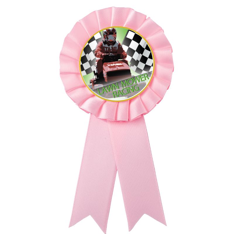 PINK MYLAR ROSETTES