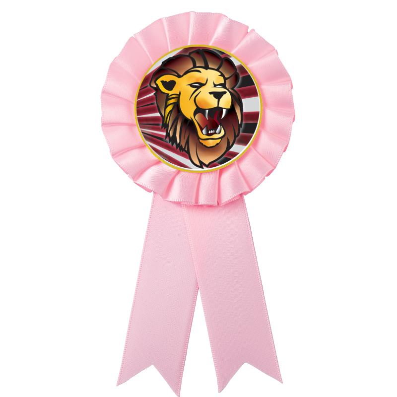 PINK MYLAR ROSETTES