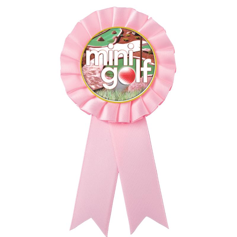 PINK MYLAR ROSETTES