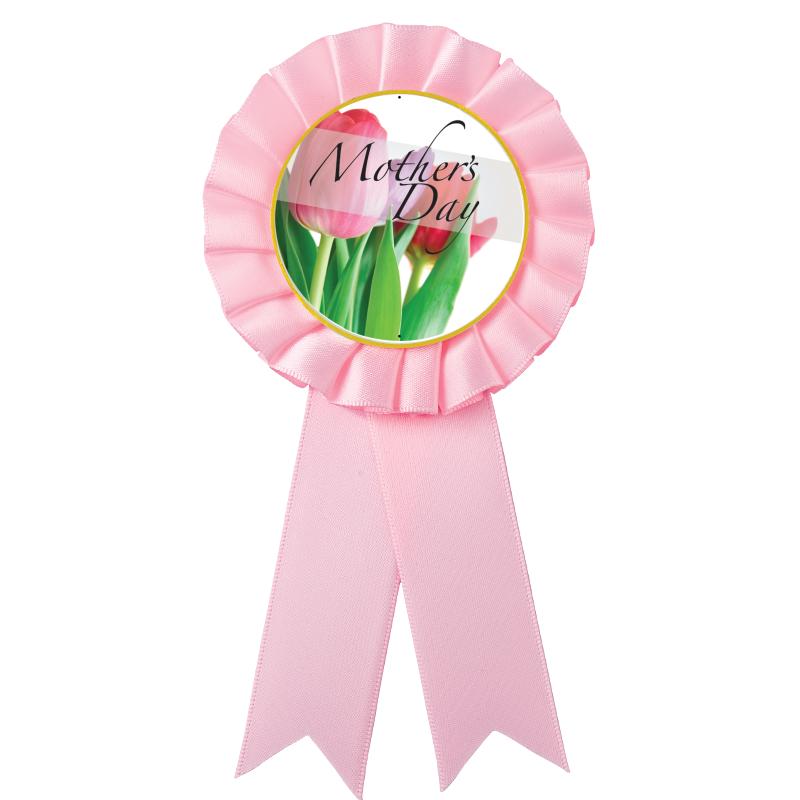 PINK MYLAR ROSETTES