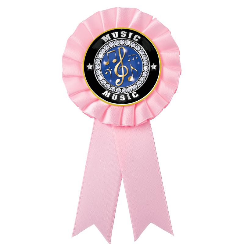 PINK MYLAR ROSETTES