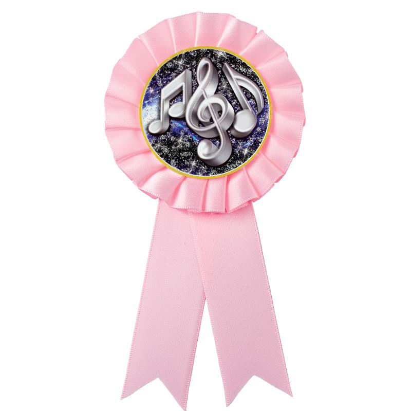 PINK MYLAR ROSETTES