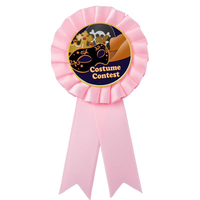 PINK MYLAR ROSETTES