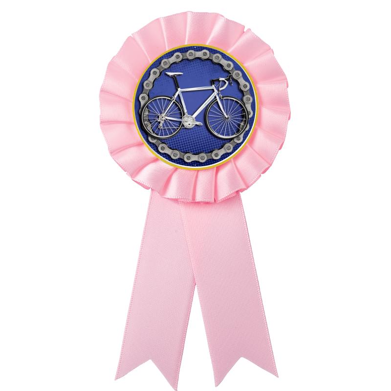 PINK MYLAR ROSETTES