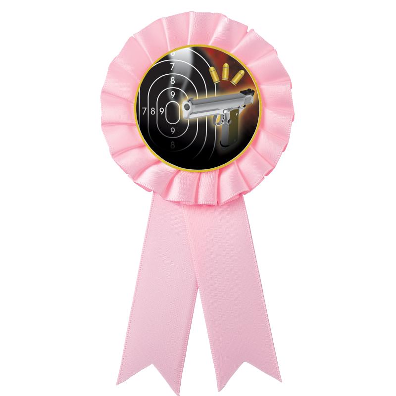 PINK MYLAR ROSETTES