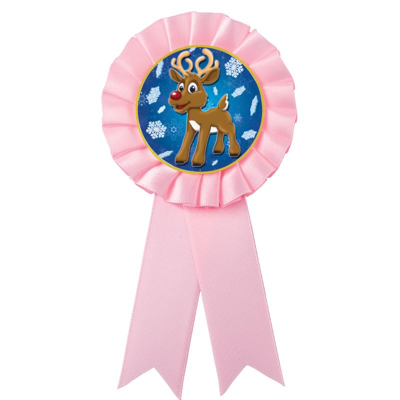 PINK MYLAR ROSETTES