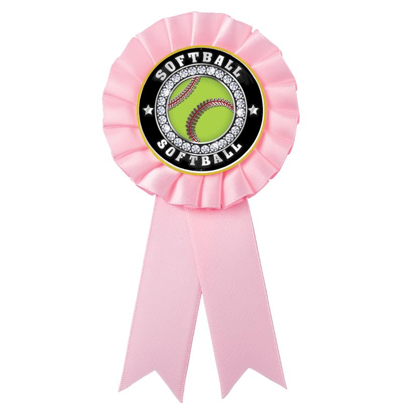 PINK MYLAR ROSETTES