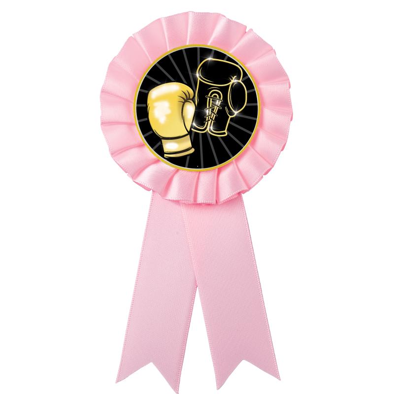 PINK MYLAR ROSETTES