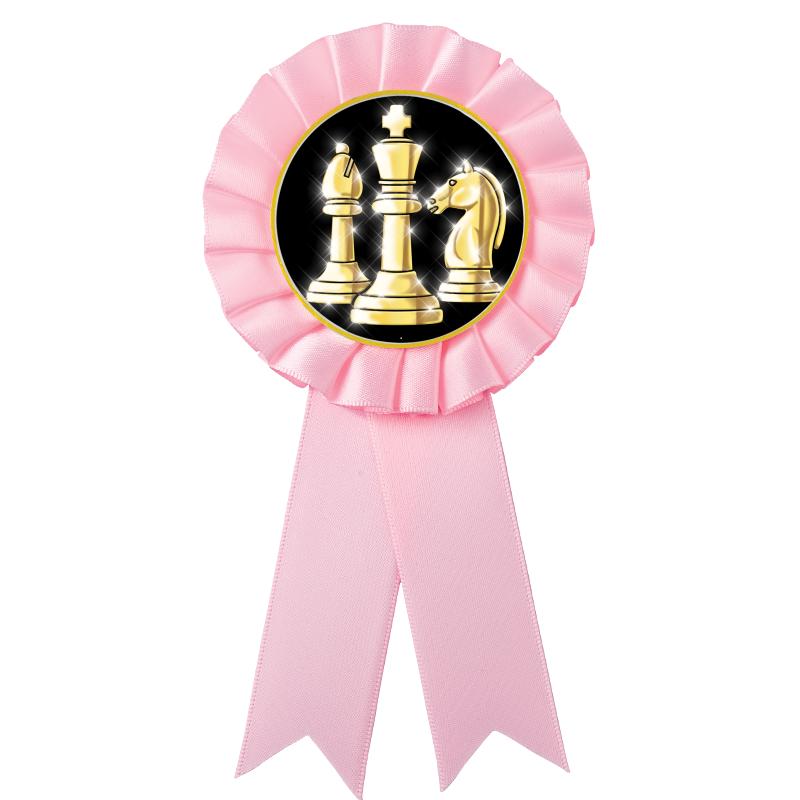 PINK MYLAR ROSETTES