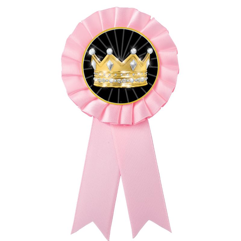 PINK MYLAR ROSETTES