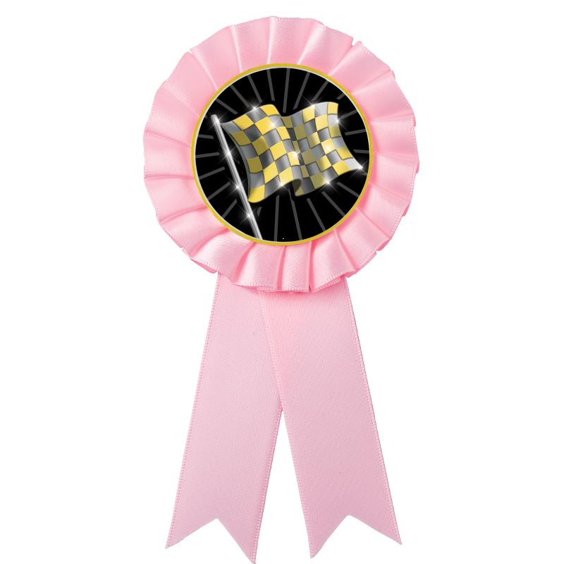 PINK MYLAR ROSETTES