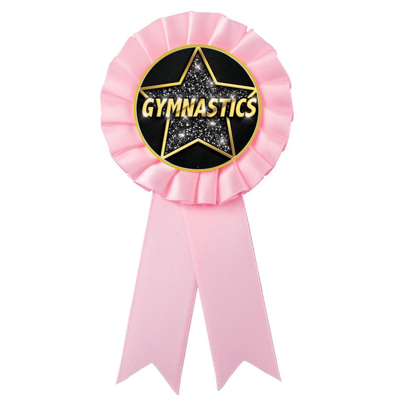 PINK MYLAR ROSETTES