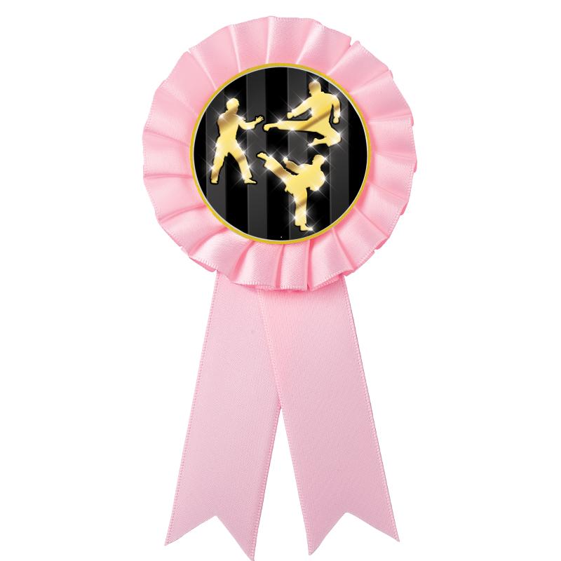 PINK MYLAR ROSETTES