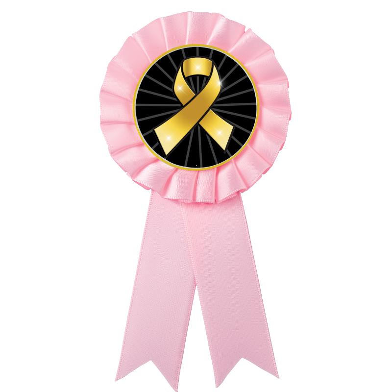 PINK MYLAR ROSETTES