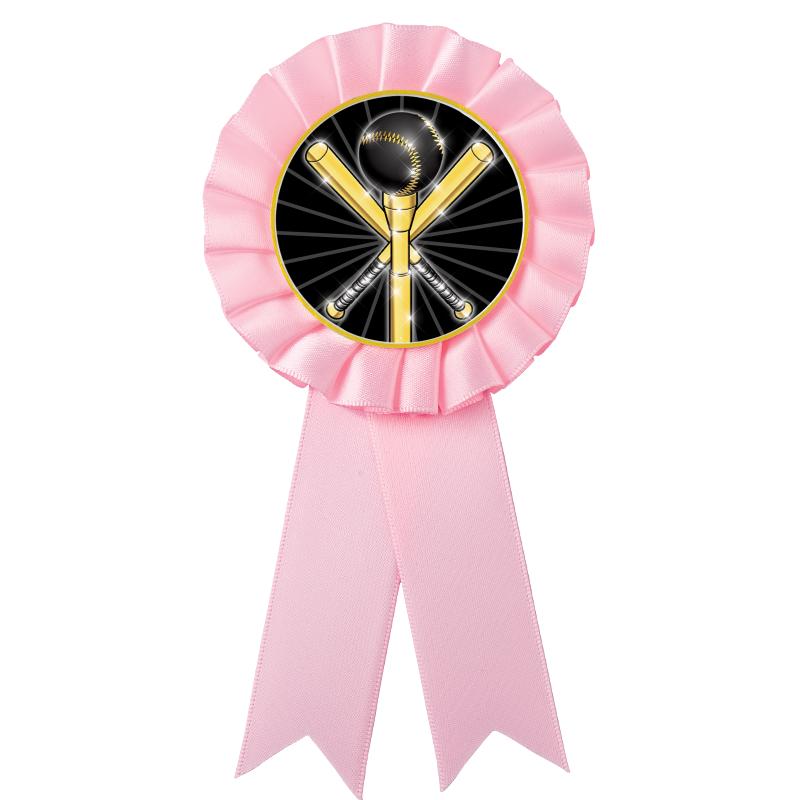PINK MYLAR ROSETTES