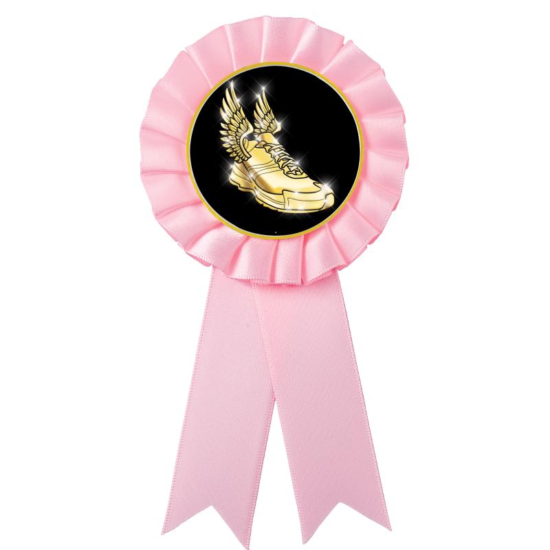 PINK MYLAR ROSETTES