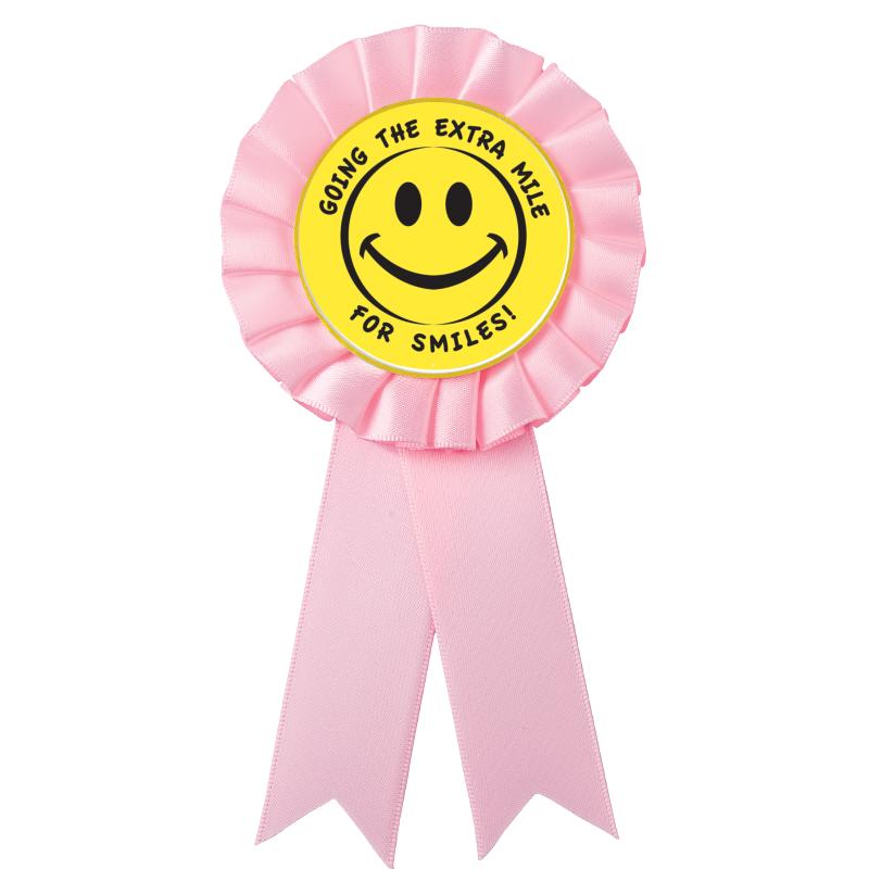 PINK MYLAR ROSETTES