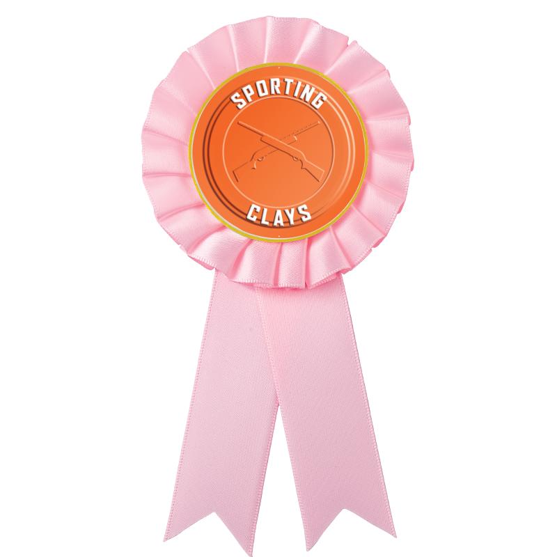 PINK MYLAR ROSETTES