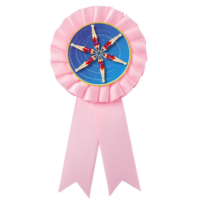 PINK MYLAR ROSETTES