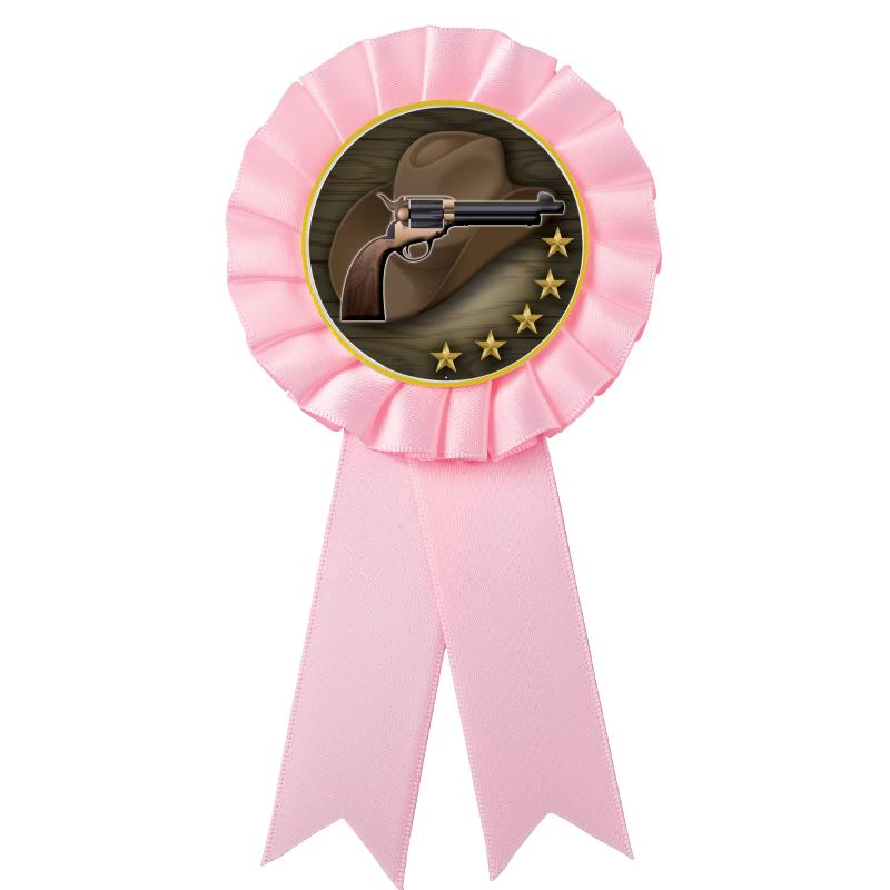 PINK MYLAR ROSETTES