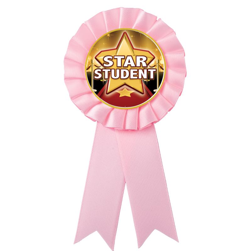 PINK MYLAR ROSETTES