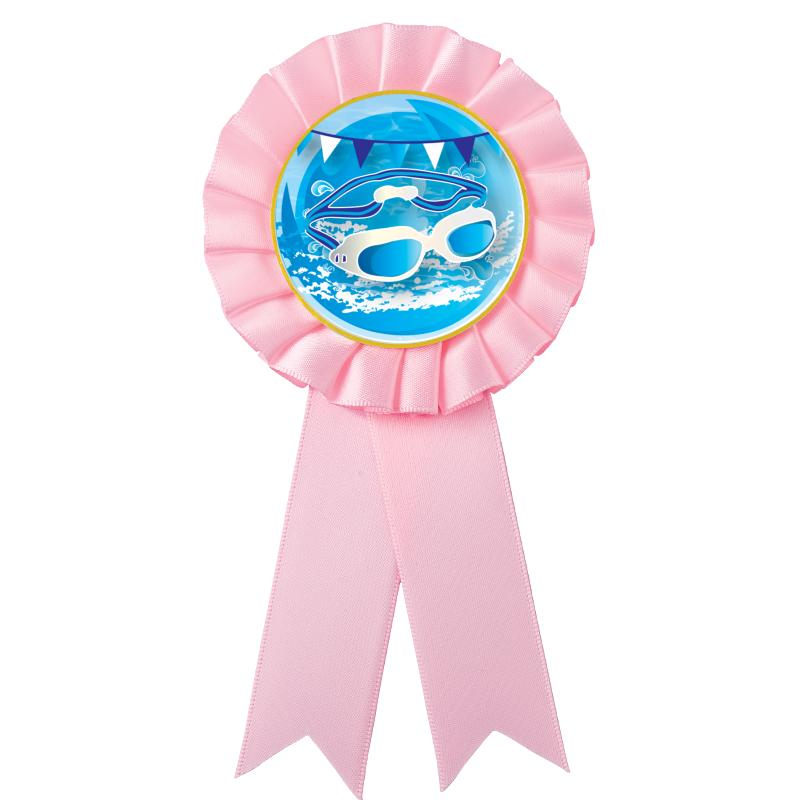 PINK MYLAR ROSETTES