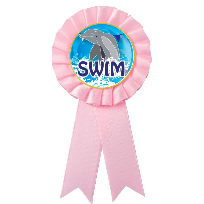PINK MYLAR ROSETTES